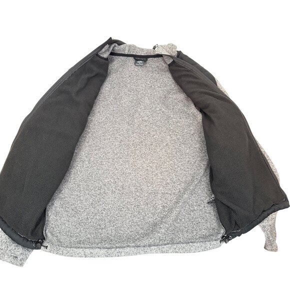 New Balance Quilted Front Full-Zip Hoodie - Men's S - Black/Gray - Picture 4 of 11